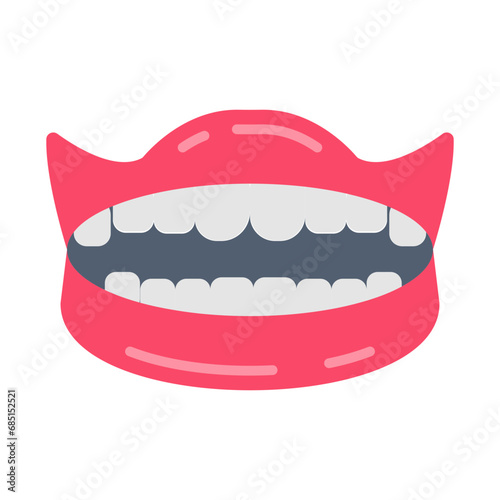 Teeth icon in vector. Logotype