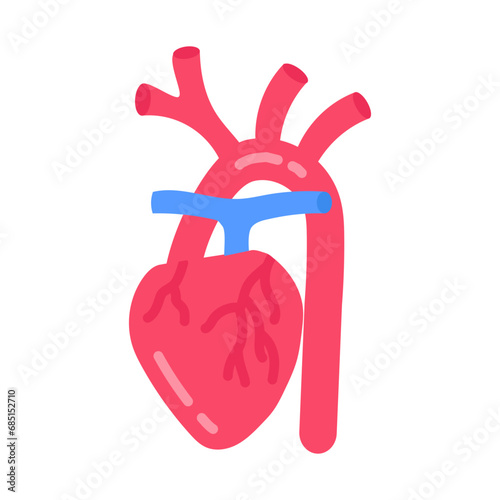 Brachiocephalic Artery icon in vector. Logotype