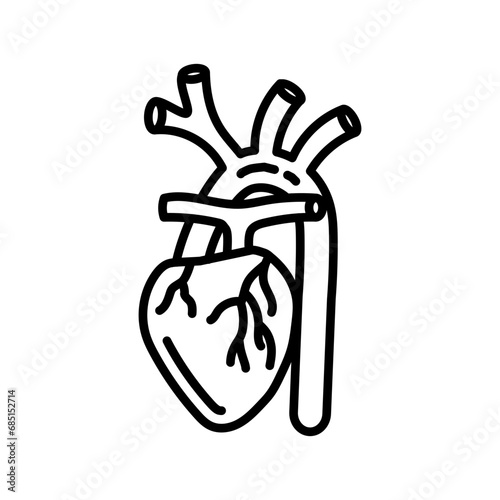 Brachiocephalic Artery icon in vector. Logotype