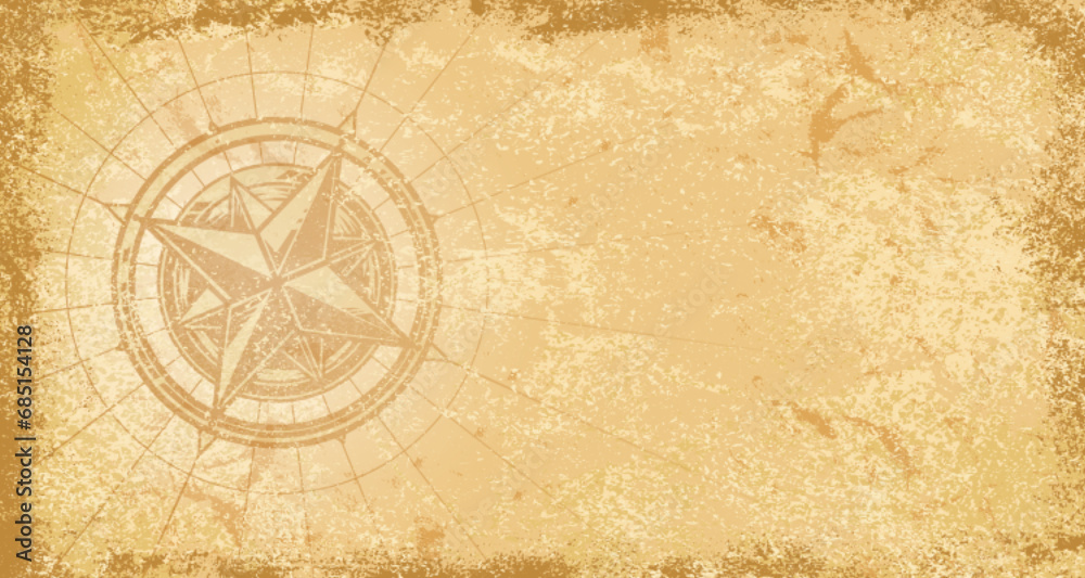 Vintage compass colorful vintage background