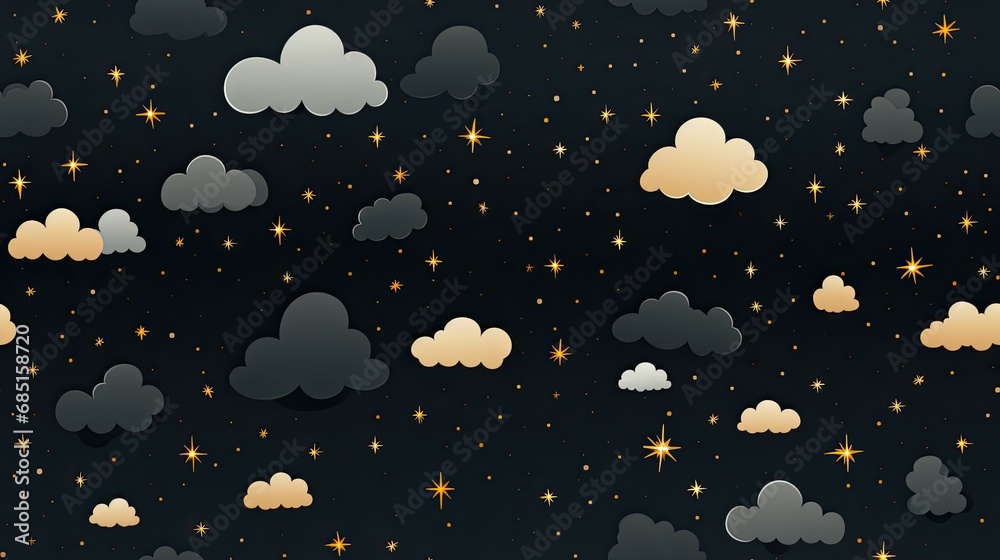 a beautiful modern cloud pattern on a subtle dark background