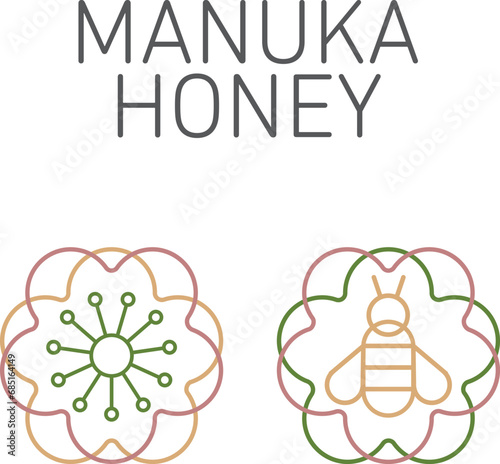 manuka flower honey bee