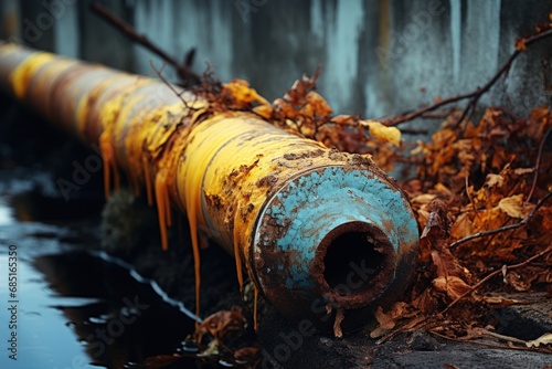 old rusty pipe