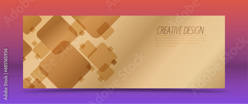 Unusual geometric design for covers, banners, posters and creative ideas. Vector layout template for elite and premium design