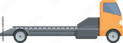 Tow truck breakdown icon cartoon vector. Auto service insurance. Help side traffic