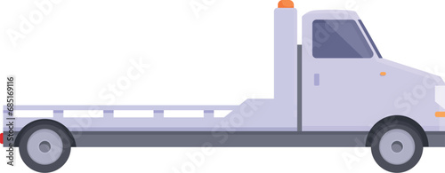 Crash tow truck icon cartoon vector. Service auto help. Online insurance car