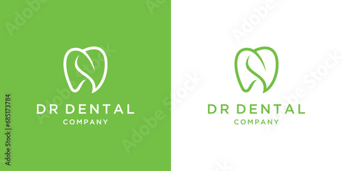 Dentistry clinic logo design photo