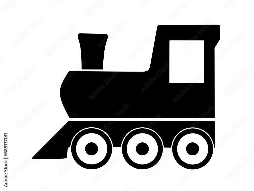 Train icon vector with simple design.locomotive icon Train icon vector with simple design.locomotive icon