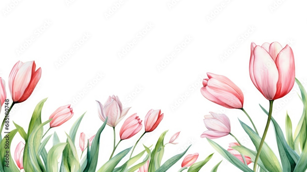 Tulip Nature in Valentines card. Tulip Nature in Valentines card.
