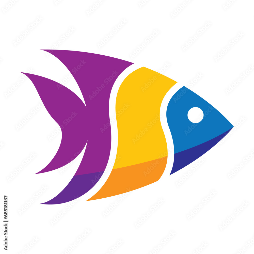Obraz premium Fish logo images illustration