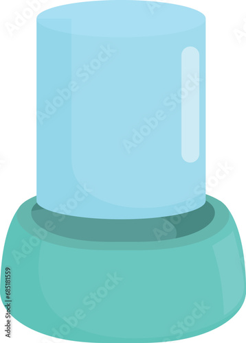 Pet drinker pot icon cartoon vector. Shop animal crate. Canine basin