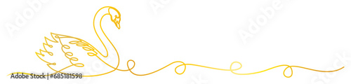 illustration of a swan