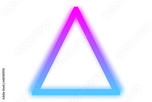 neon triangle png transparent