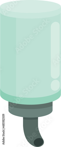Zoo store drinker icon cartoon vector. Feed container. Creature space empty