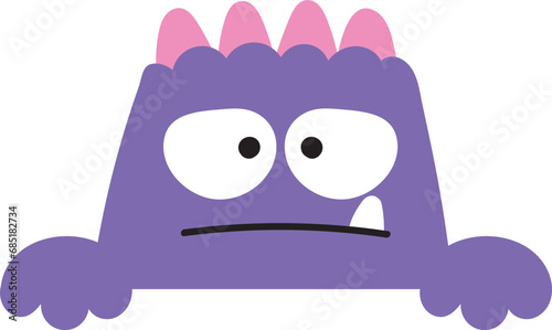 Cute Monster Peeking or Holding