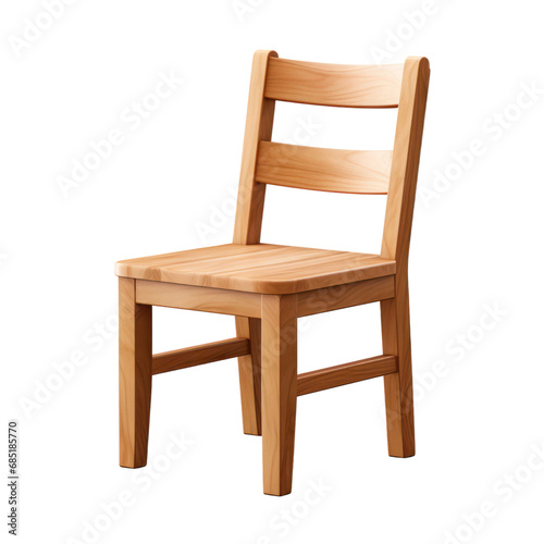 Chair wooden home furniture isolated on white transparent  PNG