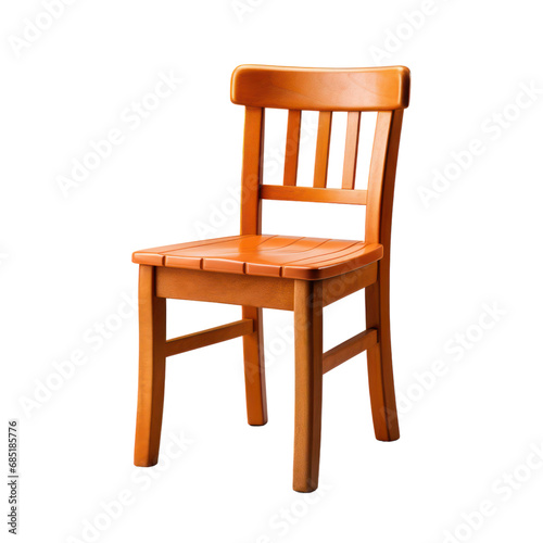 Chair wooden home furniture isolated on white transparent  PNG