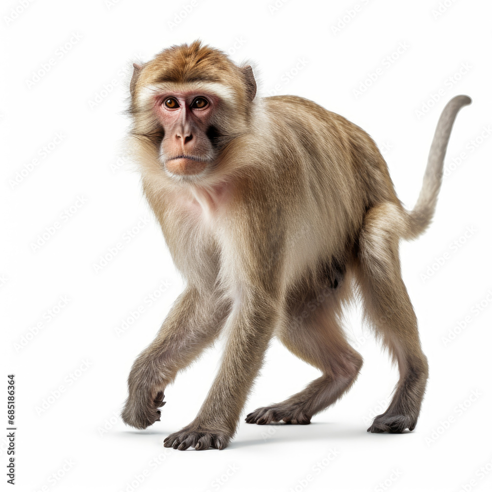 Fototapeta premium Isolated of monkey in white background