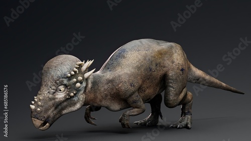 Konstfotografi Pachycephalosaurus render of background. 3d rendering