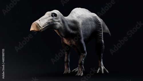 Shantungosaurus render of background. 3d rendering