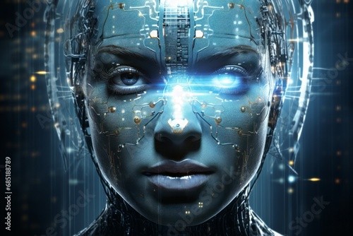 Singularity in our technological future photo