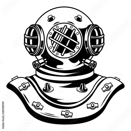 antique diving suit