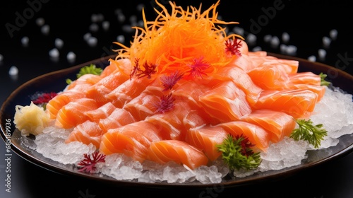 background ice seafood food icy illustration salmon fish, ocean fresh, cooking cuisine background ice seafood food icy