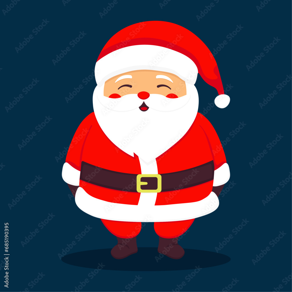 Christmas Santa Claus. Character vector illustration