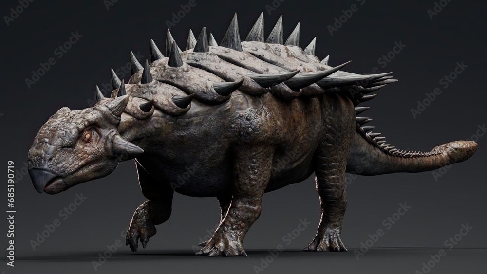 Ankylosourus render of background. 3d rendering Ankylosourus render of background. 3d rendering