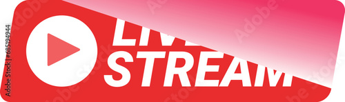 Free Download Live stream play video icon cartoon vector. View online show. Internet movie - GFXLoad