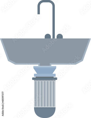 Food waste disposer household icon cartoon vector. Color basket. Meal separation box