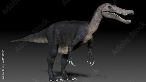 Baryonyx Walkeri render of background. 3d rendering photo