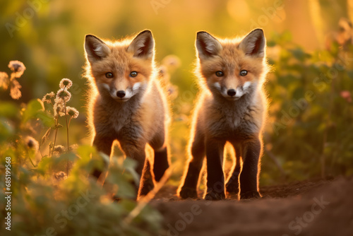 Red foxes © Fabio