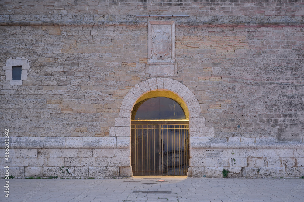 Ilumniated Old City Gate, found in Bar - Italy