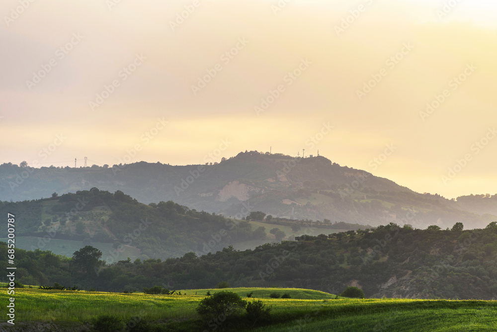 Fototapeta premium lucani countryside landscpe during the springtime, Basilicata, Italy
