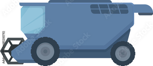 Combine harvester planter icon cartoon vector. Business plantation. Heavy vehicle