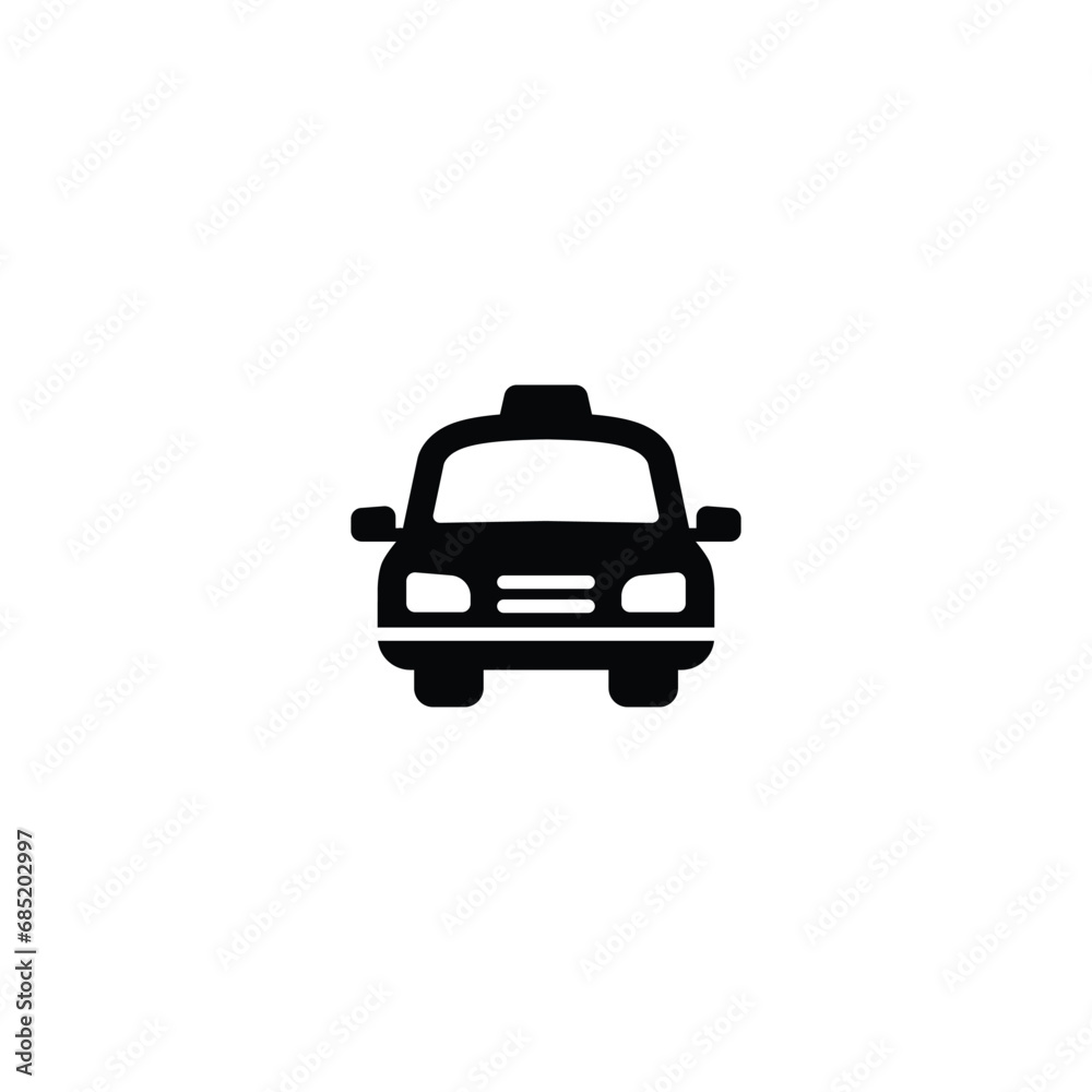Taxi icon vector for web site Computer and mobile app