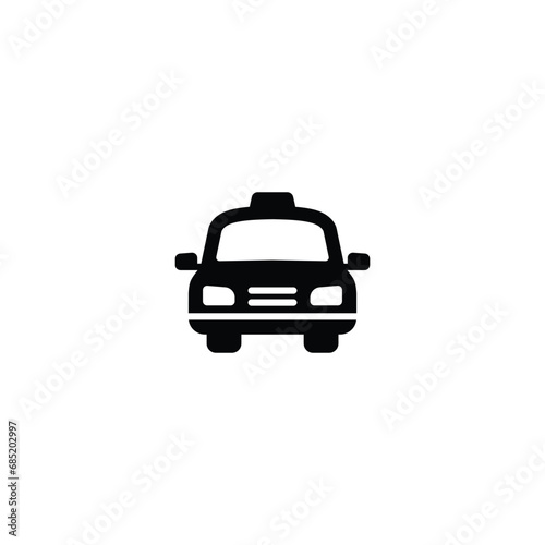 Taxi icon vector for web site Computer and mobile app