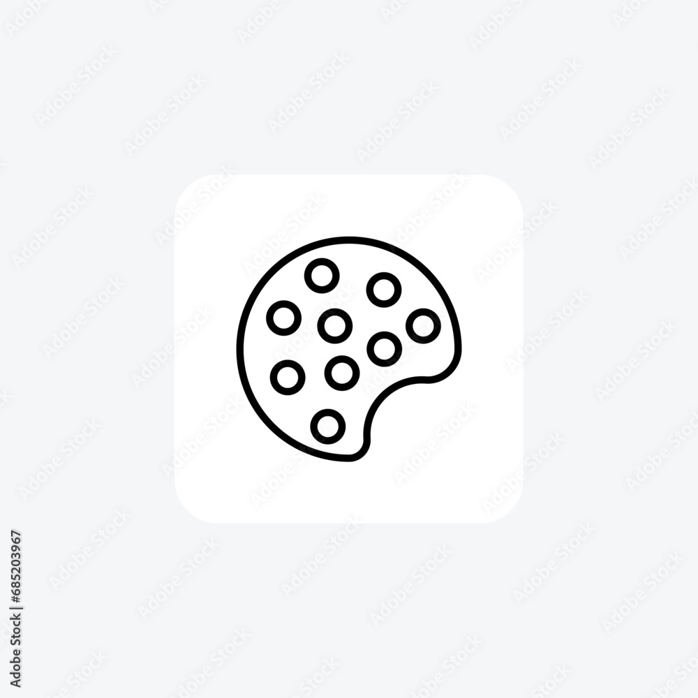 Artistic Palette, Painting Tools, Line Icon, Outline icon, vector icon, pixel perfect icon Artistic Palette, Painting Tools, Line Icon, Outline icon, vector icon, pixel perfect icon