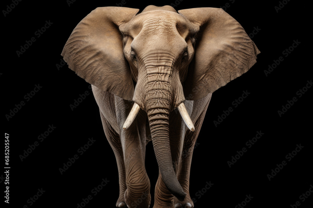 isolated elephant animal concept