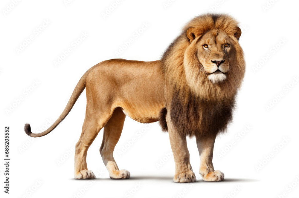 isolated lion animal concept
