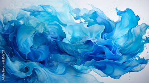 Abstract blue and white background , watercolor style