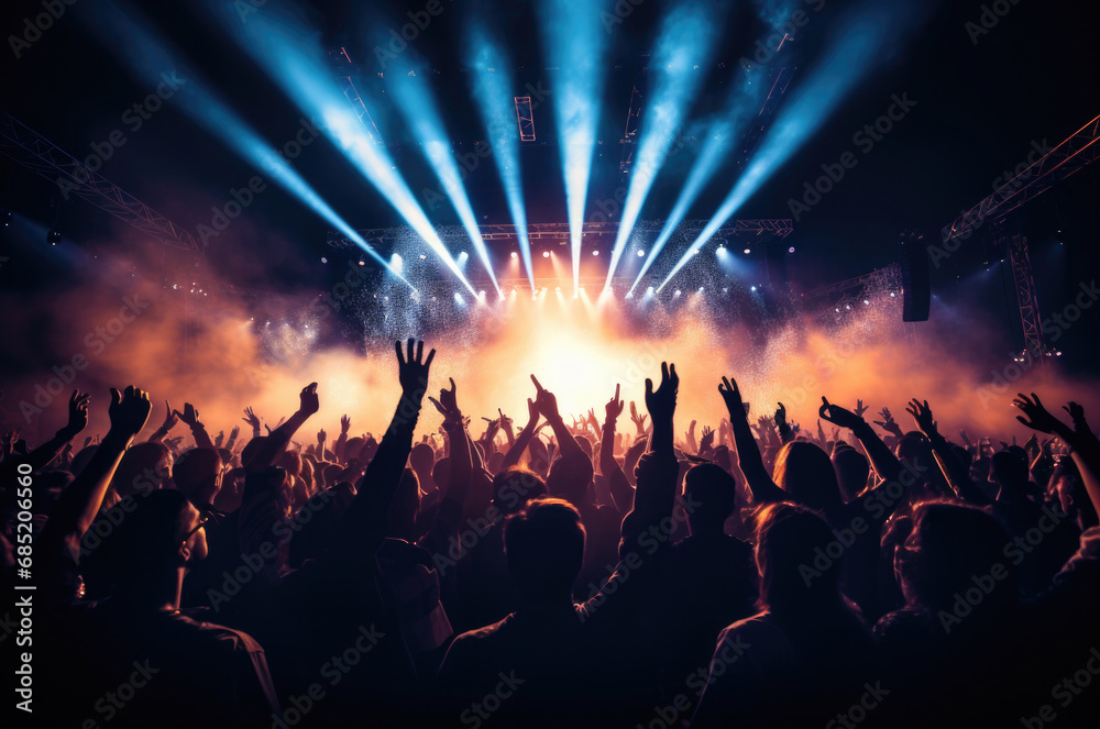 black silhouettes music concert poster concept black silhouettes music concert poster concept