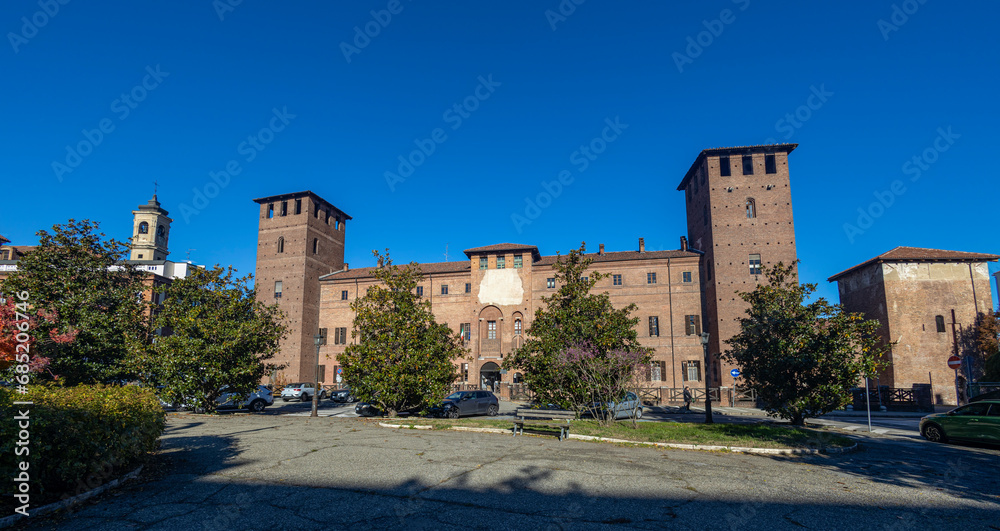 VERCELLI, ITALY, NOVEMBER 25, 2023 - The Justice Palace of Vercelli, Piedmont, Italy