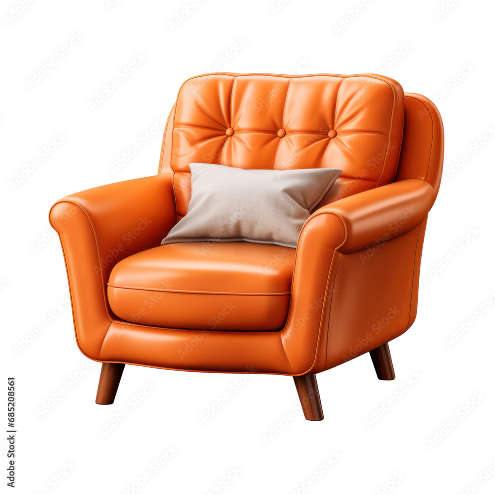 Armchair home furniture isolated on white transparent, living room comfortable seat PNG Armchair home furniture isolated on white transparent, living room comfortable seat PNG