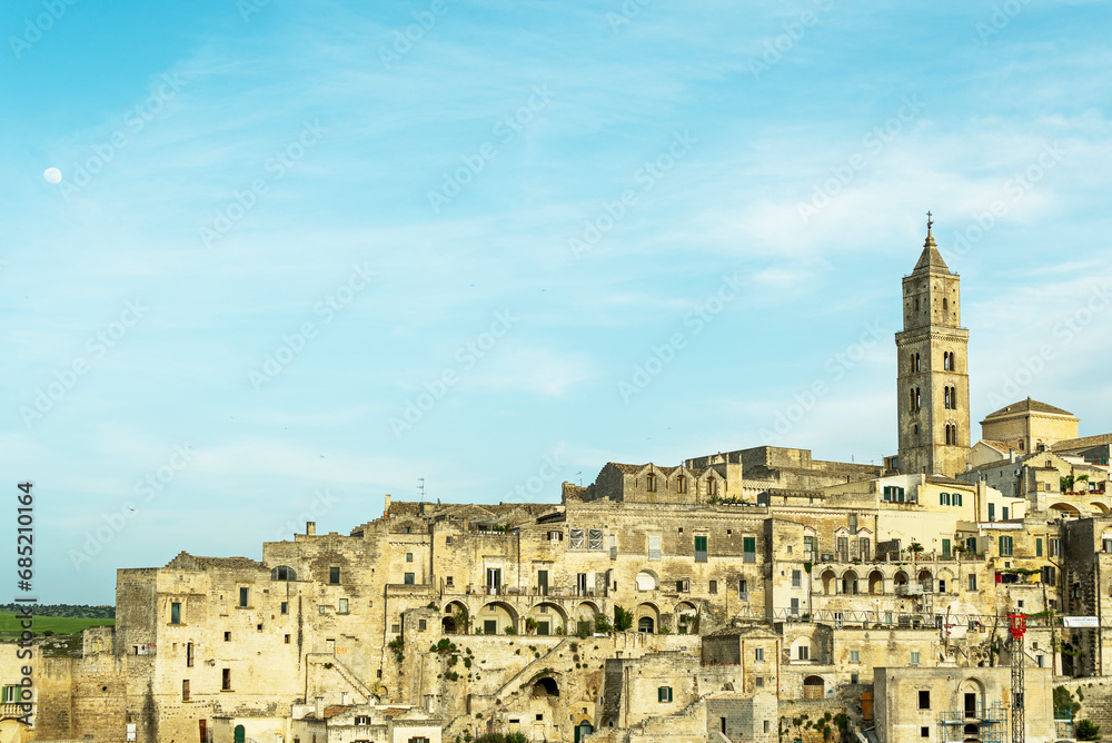 views of Matera downtown and skyline, Basilicata, Italy