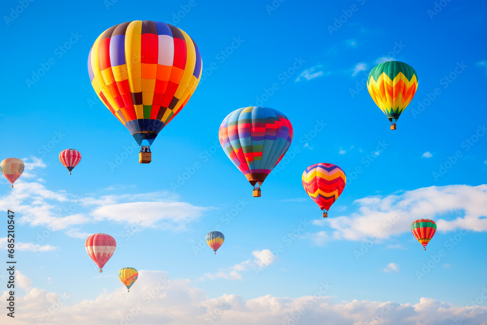 A Sky Filled with Radiant Hot Air Balloons A Sky Filled with Radiant Hot Air Balloons