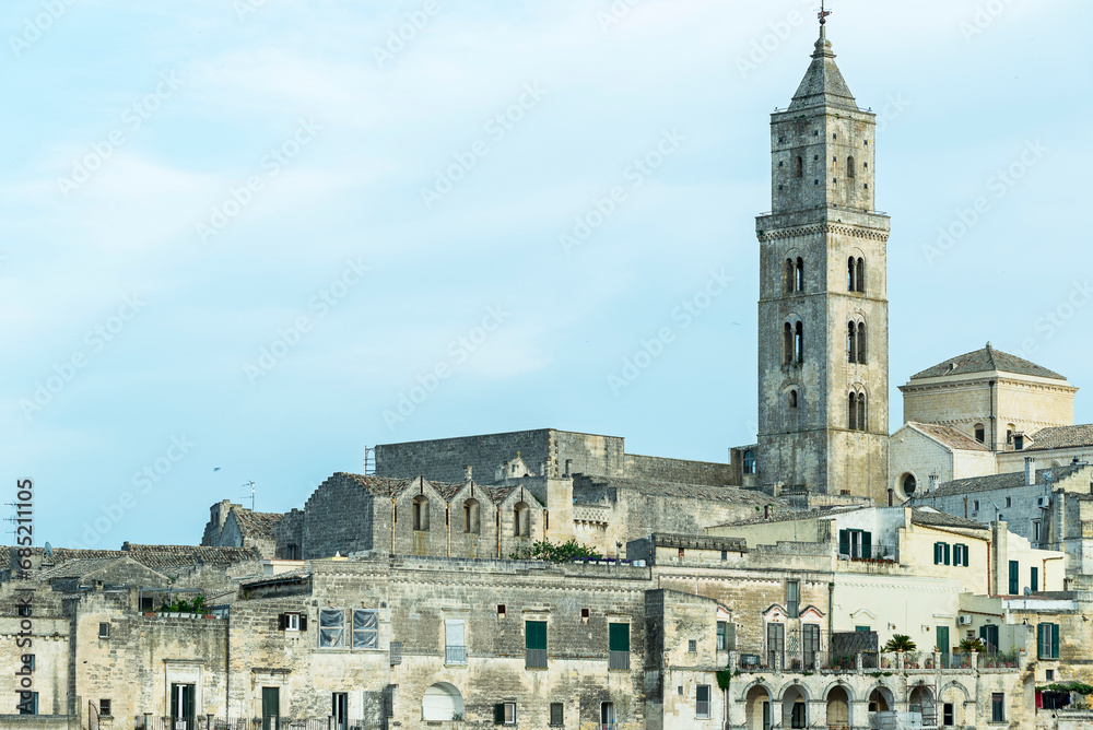 Fototapeta premium views of Matera downtown and skyline, Basilicata, Italy