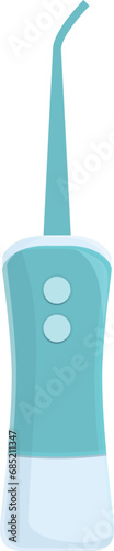 Electric health pick icon cartoon vector. Wellness clean manual. Floss cleaner
