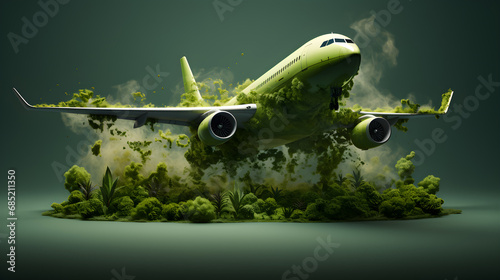 Eco-Friendly Airplane Fuel, Air Pollution, Destroying Nature, Sustainable Aviation Solutions, Green Flight Innovations, Environmental Consequences, Nature\'s Deterioration, Fueling Eco-Conscious Skies